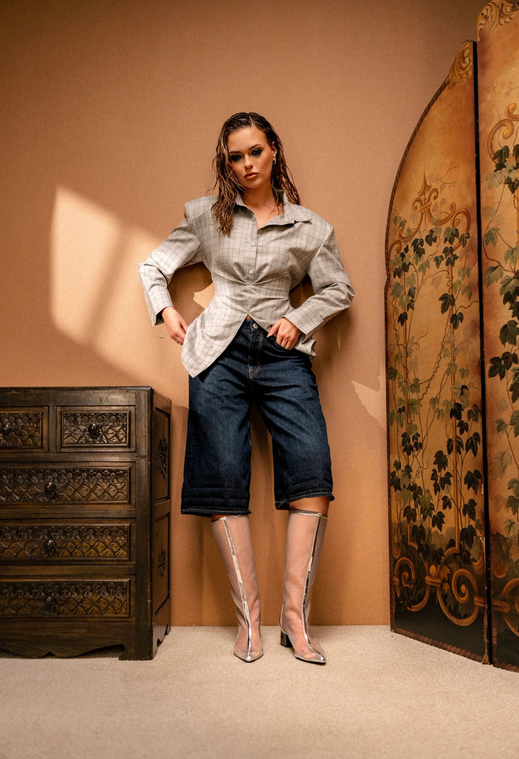 Undone blouse
