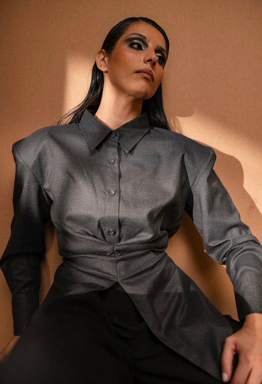 Undone blouse