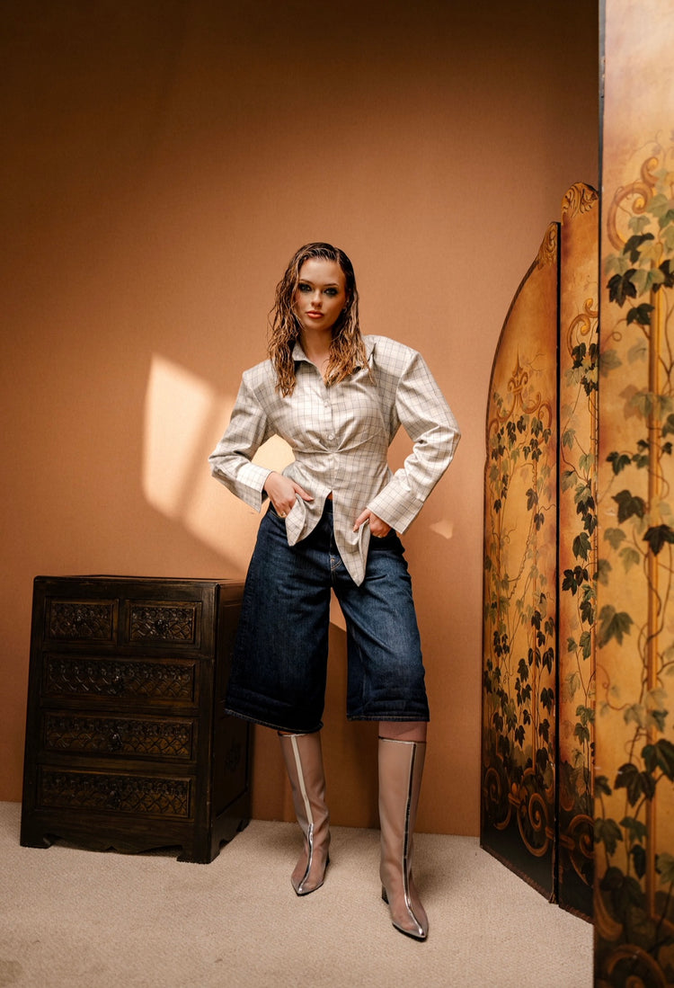 Undone blouse